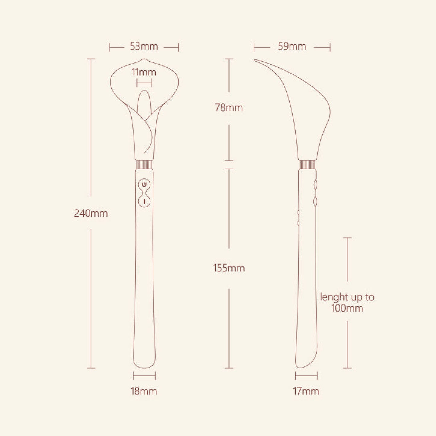 Zalo Calla (Dual-Head Vibrating Wand) - Pink