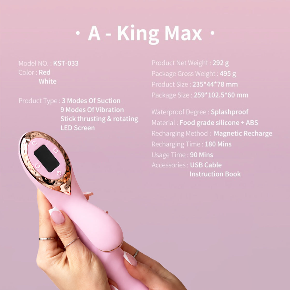 Kisstoy A King MAX (New! Color)