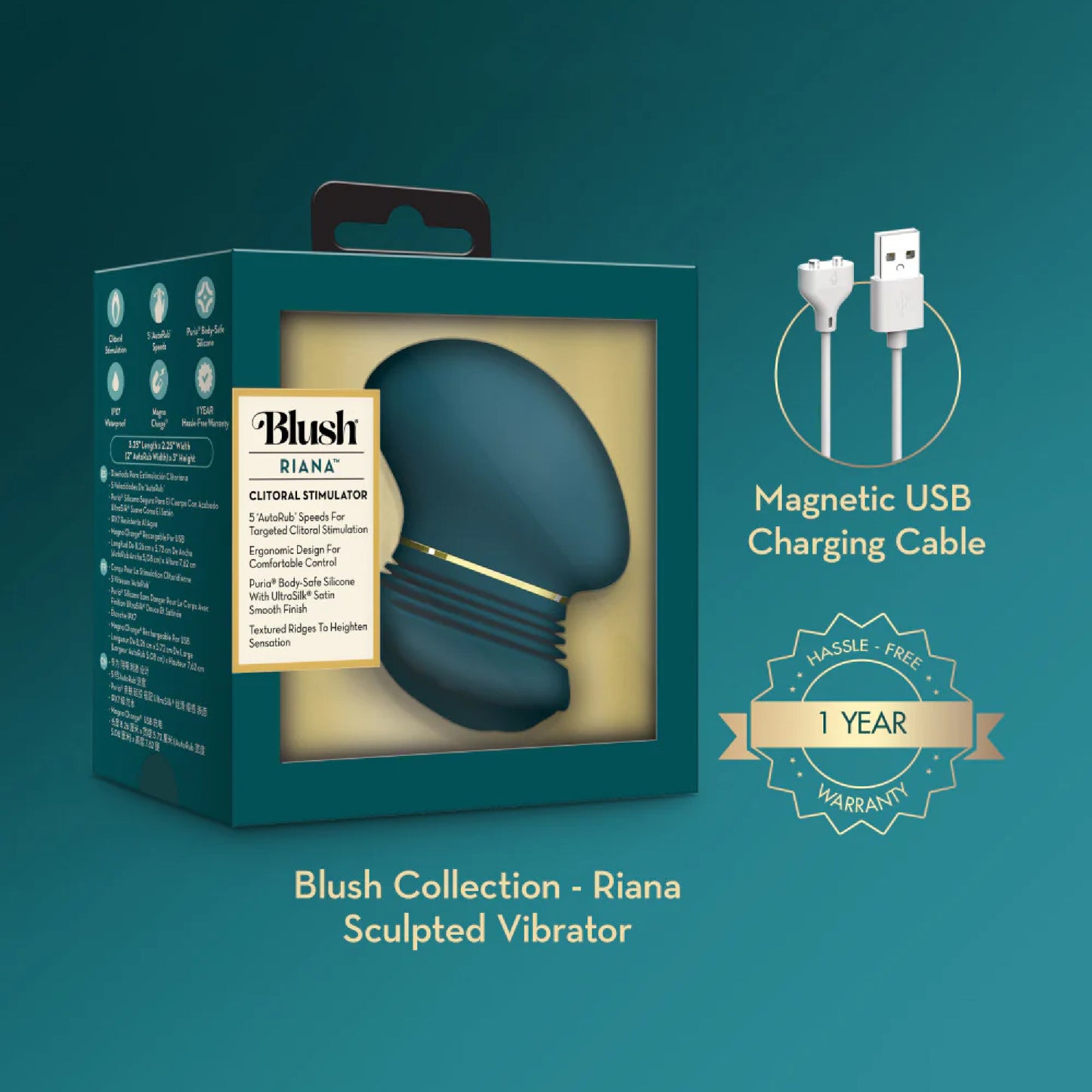 Blush - Riana Silicone Clitoral Stimulator