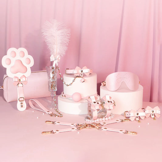 SHAKI Pink Ribbon BDSM Set