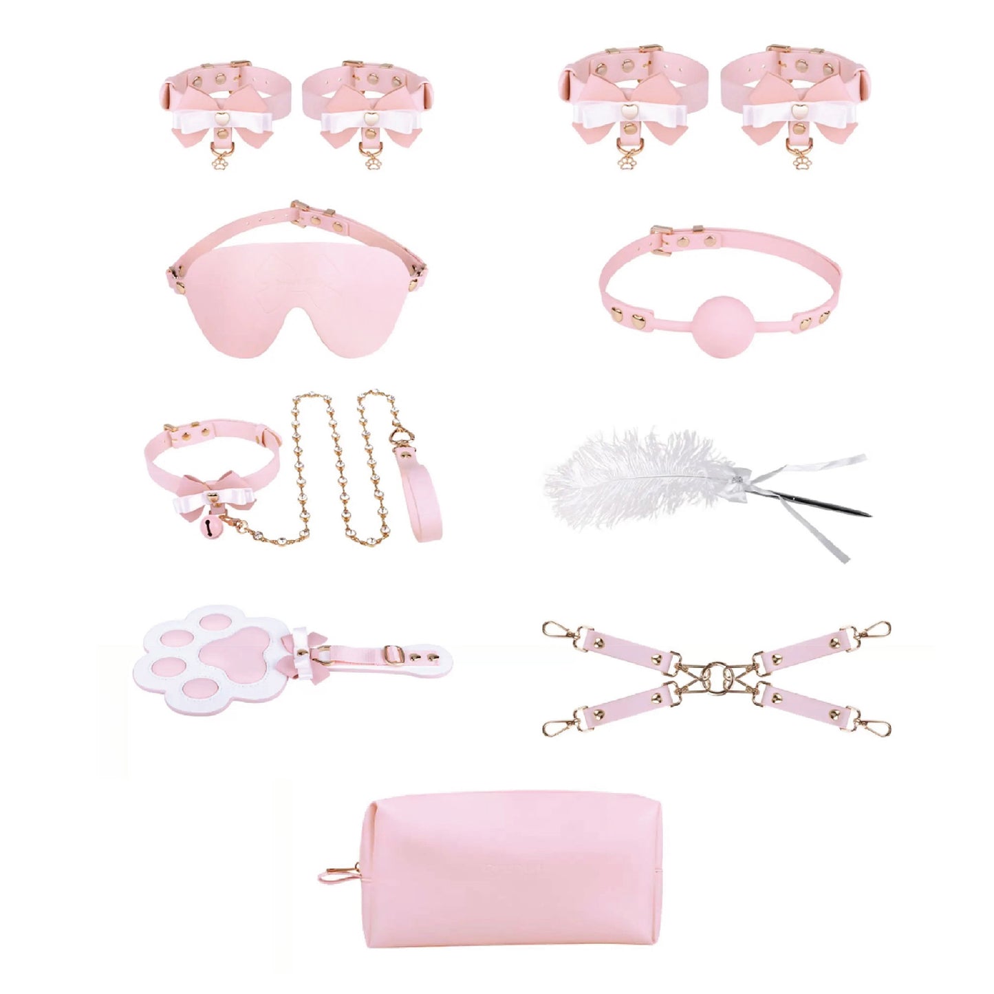 SHAKI Pink Ribbon BDSM Set