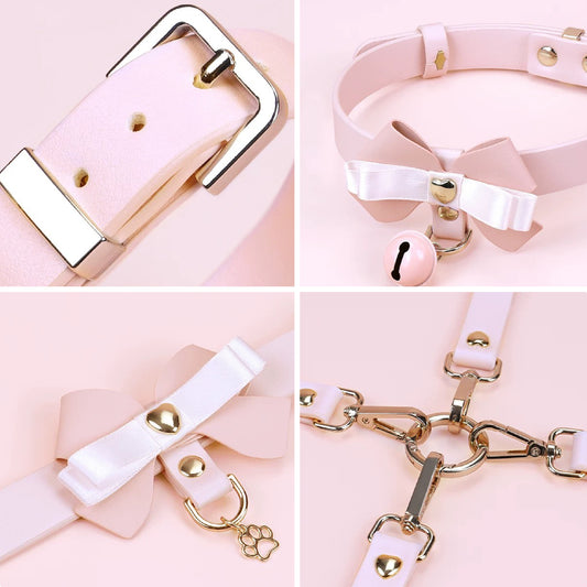 SHAKI Pink Ribbon BDSM Set