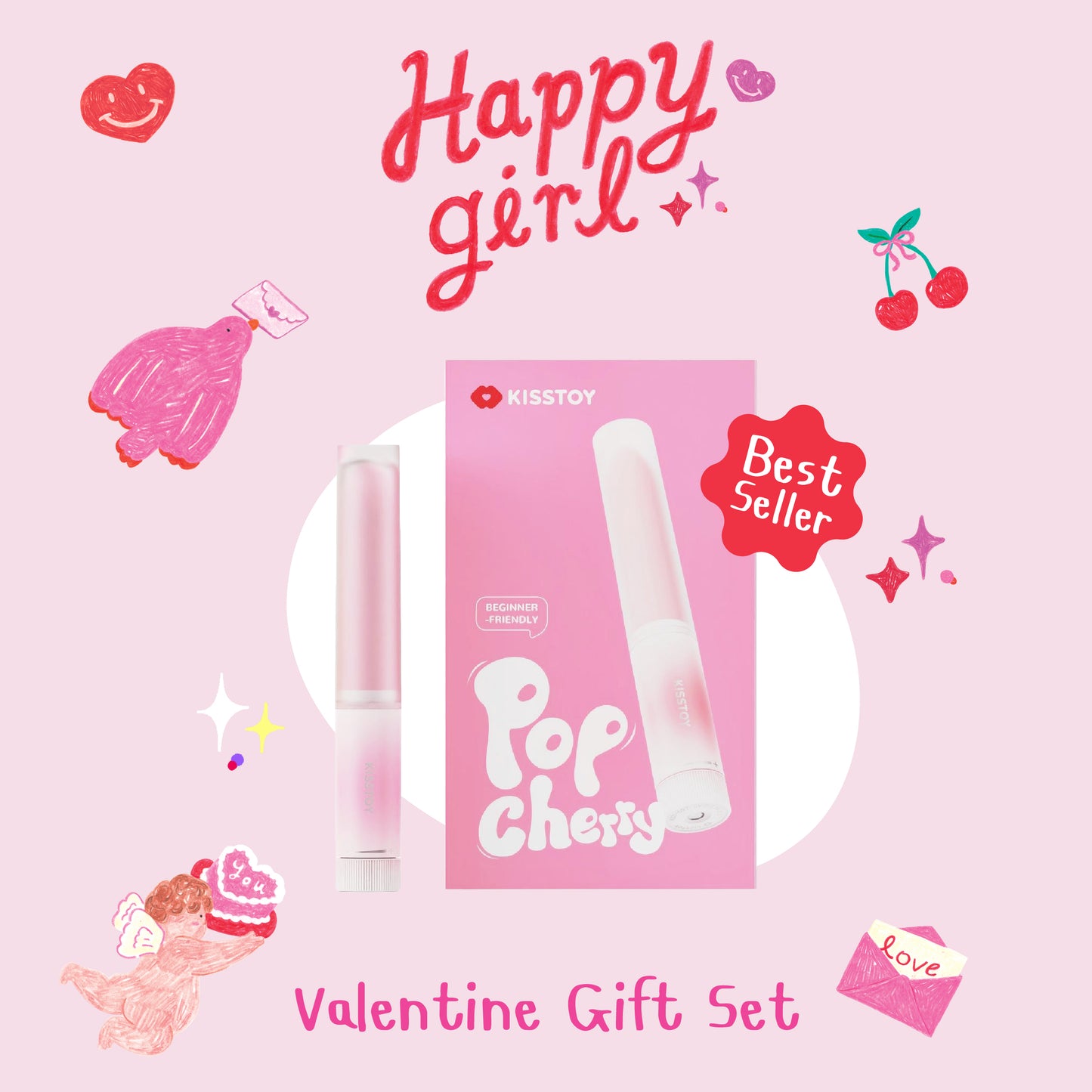 Valentine Gift Set : Set  B : Kisstoy Pop Cherry